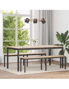 Tavolo da pranzo Naturale 180 x 90 x 75 cm Pino massello