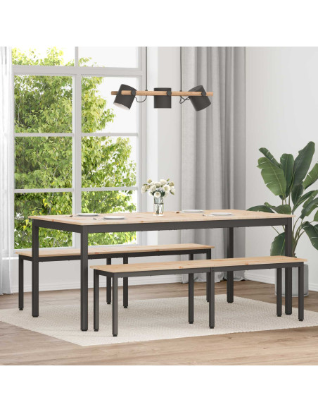 Tavolo da pranzo Naturale 180 x 90 x 75 cm Pino massello