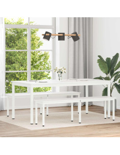 Tavolo da pranzo Bianco 180 x 90 x 75 cm Pino massello