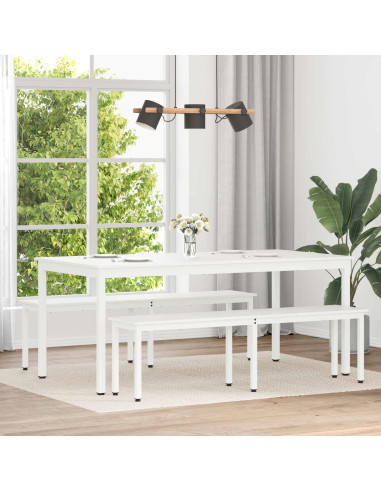 Tavolo da pranzo Bianco 180 x 90 x 75 cm Pino massello