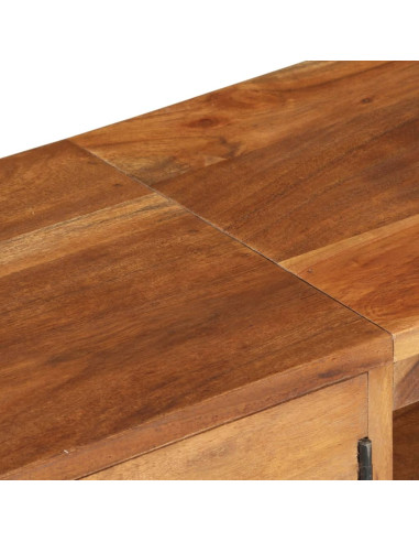 Mobile TV Massello di Acacia con Finitura Ambra 140x30x40 cm