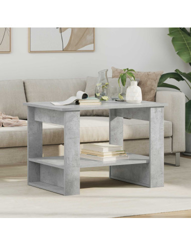 Tavolino da salotto Grigio cemento 72 x 50 x 50 cm