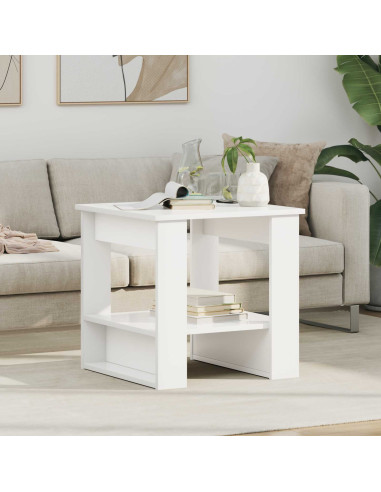 Tavolino da salotto Bianco 51 x 50 x 50 cm Legno multistrato