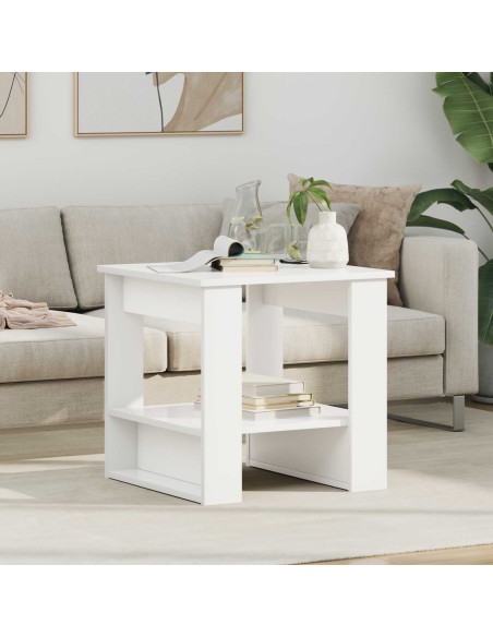 Tavolino da salotto Bianco 51 x 50 x 50 cm Legno multistrato