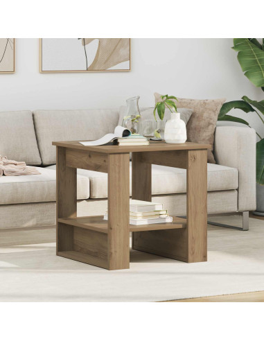 Tavolino da salotto Rovere artigianale 51 x 50 x 50 cm