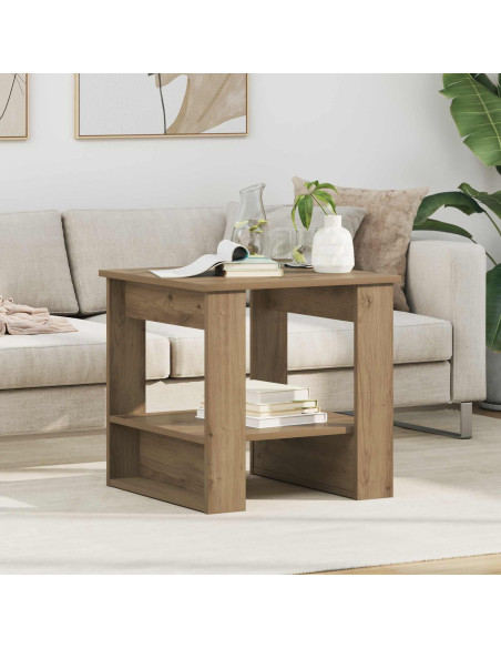 Tavolino da salotto Rovere artigianale 51 x 50 x 50 cm