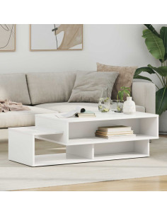 Tavolino da salotto Bianco 105 x 50 x 32,5 cm Legno multistrato