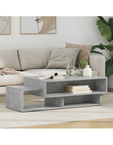 Tavolino da salotto Grigio cemento 105 x 50 x 32,5 cm