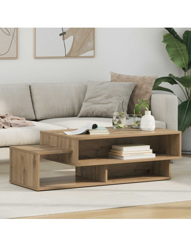 Tavolino da salotto Rovere artigianale 105 x 50 x 32,5 cm