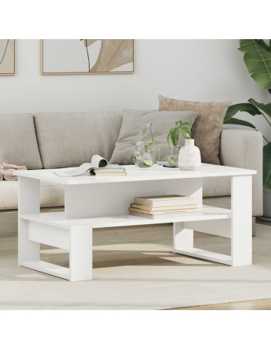 Tavolino da salotto Bianco 90 x 50 x 40 cm Legno multistrato