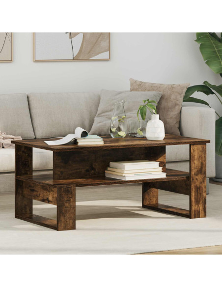 Tavolino da salotto Rovere fumé 90 x 50 x 40 cm