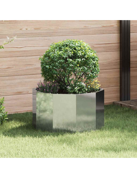 Fioriera Argento 60 x 60 x 35 cm Acciaio zincato