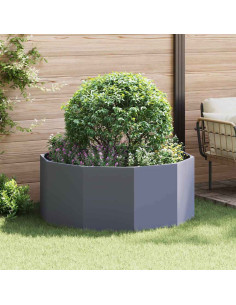 Fioriera Antracite 120 x 120 x 50 cm Acciaio