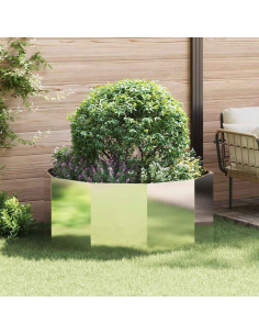 Fioriera Argento 120 x 120 x 50 cm Acciaio inossidabile