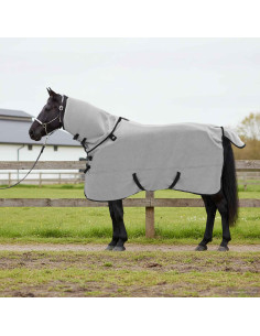 Coperta per Cavalli Grigio chiaro e rosa completo Poliestere