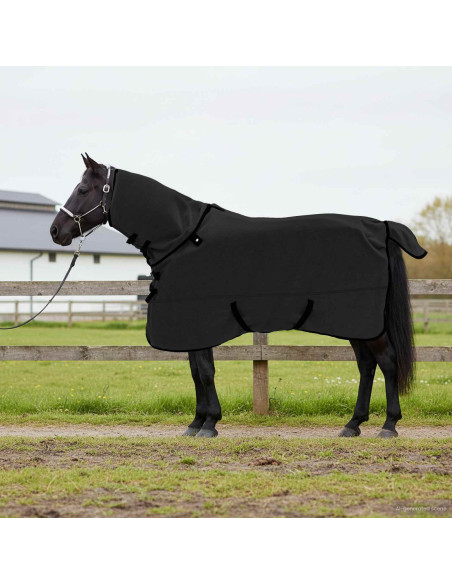 Coperta per Cavalli Nero Poliestere