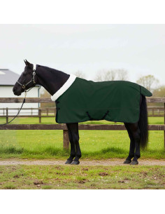 Coperta per Cavalli Verde scuro completo 155 cm Felpa in pile