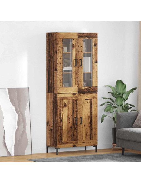 Credenza 2 pcs Legno vecchio Legno multistrato