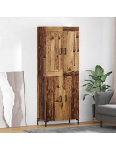 Credenza 2 pcs Legno vecchio Legno multistrato