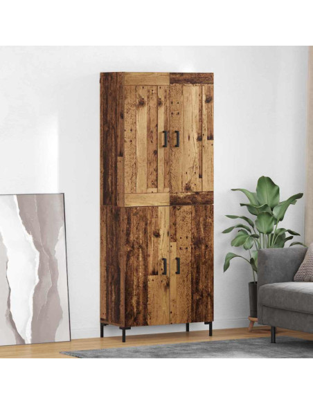 Credenza 2 pcs Legno vecchio Legno multistrato