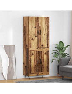 Credenza 2 pcs Legno vecchio Legno multistrato