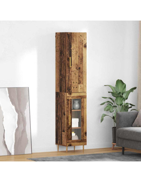 Credenza 2 pcs Legno vecchio Legno multistrato