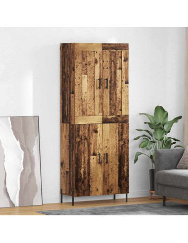 Credenza 2 pcs Legno vecchio Legno multistrato