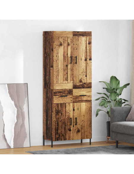 Credenza 2 pcs Legno vecchio Legno multistrato