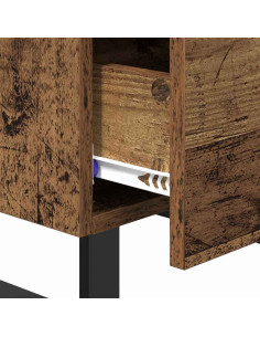 Armadio da Notte con cassetto Legno vecchio 40 x 35 x 47,5 cm