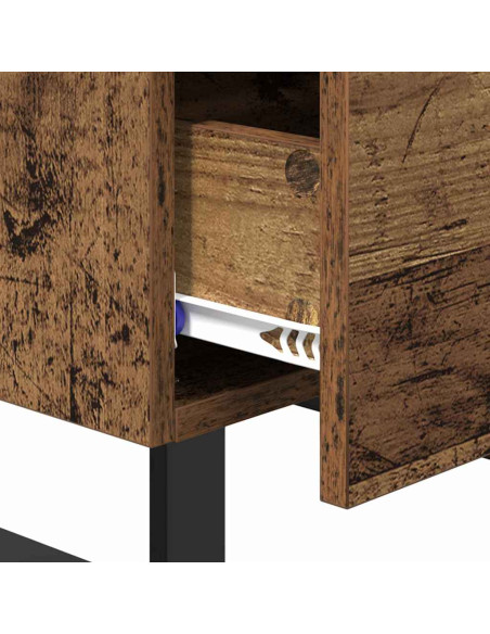 Armadio da Notte con cassetto Legno vecchio 40 x 35 x 47,5 cm