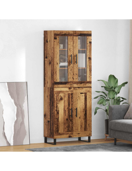 Credenza 2 pcs Legno vecchio Legno multistrato