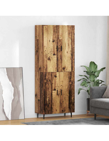 Credenza 2 pcs Legno vecchio Legno multistrato