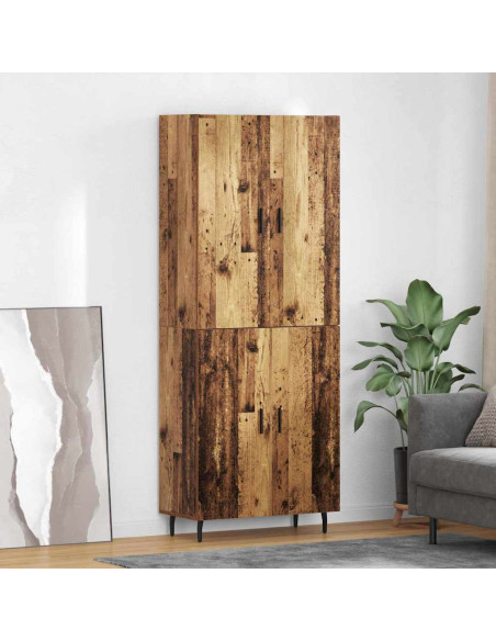 Credenza 2 pcs Legno vecchio Legno multistrato