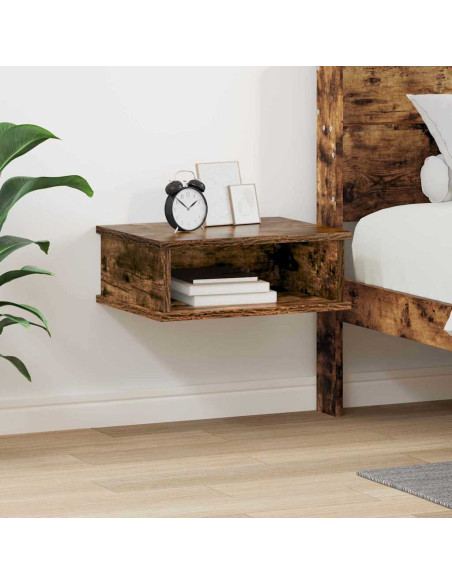 Comodino Rovere fumé 40 x 31 x 15 cm Legno multistrato