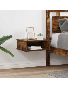 Comodino 2 pcs Rovere fumé 40 x 31 x 15 cm Legno multistrato