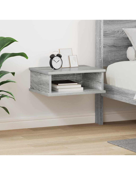 Comodino Grigio Sonoma 40 x 31 x 15 cm Legno multistrato