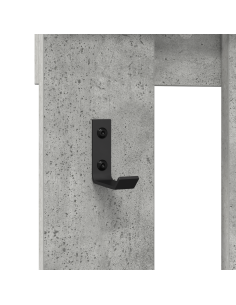 Appendiabiti a muro Grigio cemento 100 x 10 x 100 cm