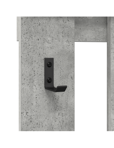 Appendiabiti a muro Grigio cemento 100 x 10 x 100 cm