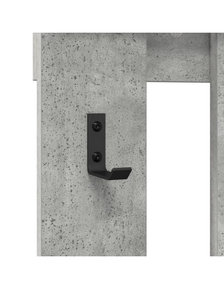 Appendiabiti a muro Grigio cemento 100 x 10 x 100 cm