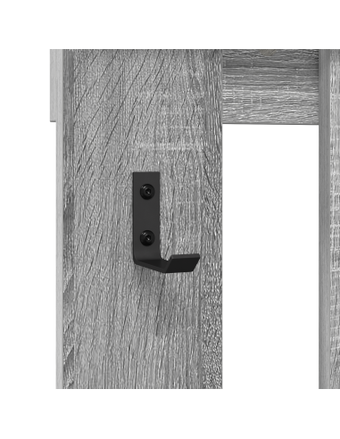 Appendiabiti a muro Grigio Sonoma 100 x 10 x 100 cm