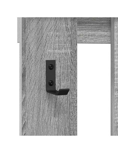 Appendiabiti a muro Grigio Sonoma 100 x 10 x 100 cm