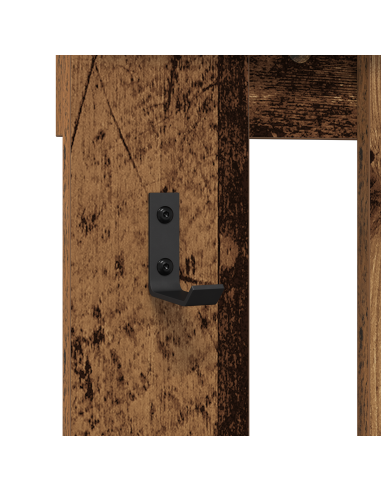 Appendiabiti a muro Legno vecchio 100 x 10 x 100 cm