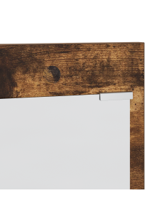 Appendiabiti a muro con lo scaffale Rovere fumé 90 x 10 x 50 cm