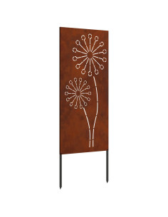 Schermo per privacy in giardino Traforo Ruggine 50 x 140 cm