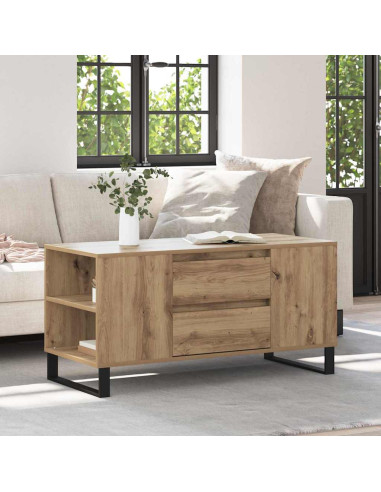 Tavolino da salotto Rovere artigianale 102 x 44,5 x 50 cm