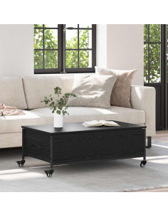 Tavolino da salotto Rovere Nero 91 x 55 x 32 cm