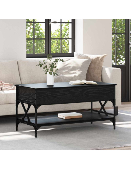 Tavolino da salotto Rovere Nero 100 x 50 x 50 cm