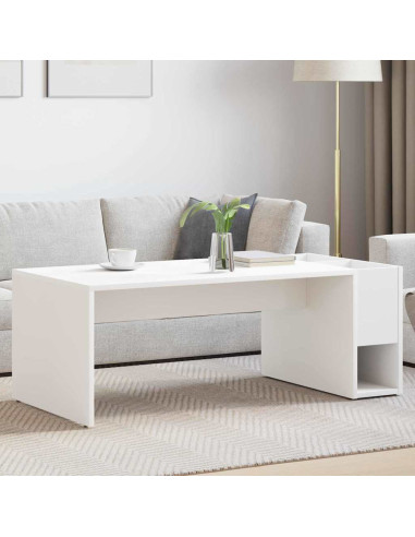 Tavolino da salotto Bianco 101,5 x 50 x 37 cm Legno multistrato