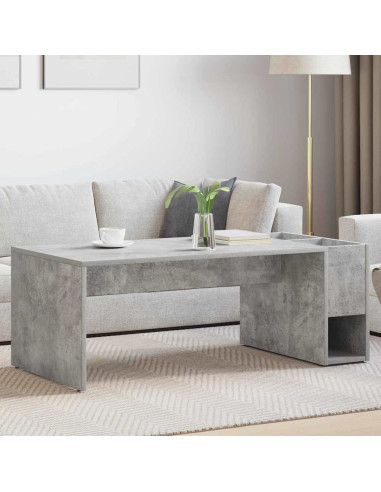 Tavolino da salotto Grigio cemento 101,5 x 50 x 37 cm