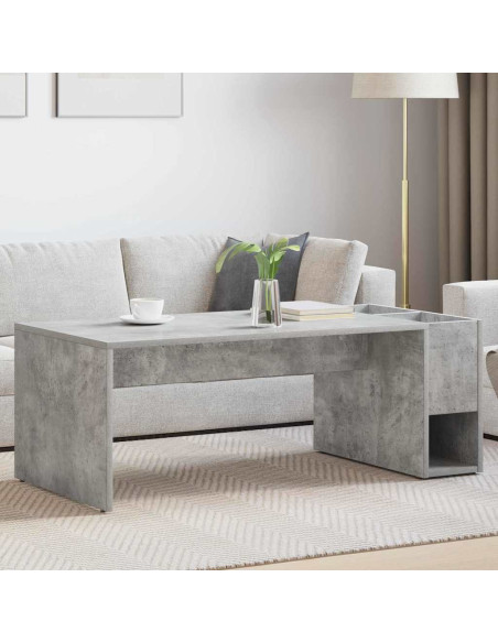 Tavolino da salotto Grigio cemento 101,5 x 50 x 37 cm